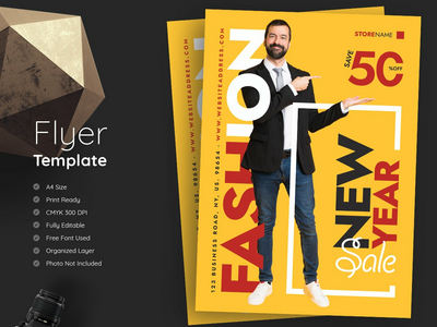 新年促销传单(New Year Sale Flyer)