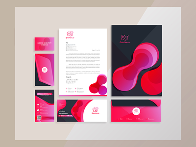 现代矢量企业品牌标识文具模板(Modern Vector Corporate Branding Identity Stationery Template)