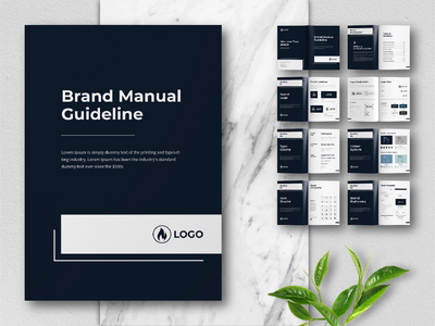 品牌手册指南模板(Brand Manual Guideline Template)