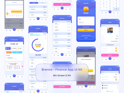 Brenna - 金融应用 UI 套件(Brenna - Finance App UI Kit)