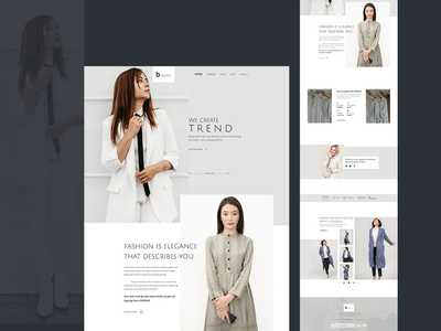 bTREND - 时尚登陆页面(bTREND - Fashion Landing Page)