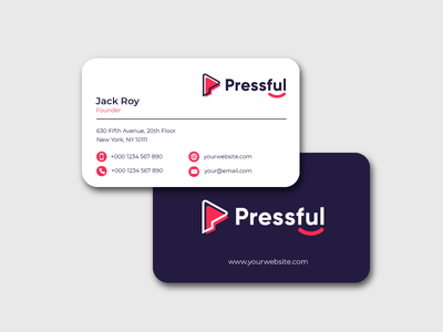 适合您品牌的现代简约名片(Modern Minimalist Business Card  For your Brand)