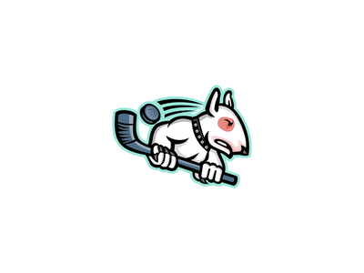 斗牛梗冰球吉祥物(Bull Terrier Ice Hockey Mascot)