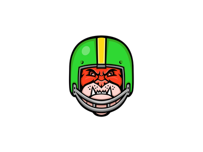 斗牛犬美式足球吉祥物(Bulldog American Football Mascot)
