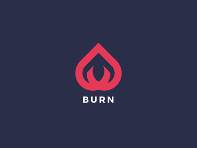 烧伤矢量标志设计模板(Burn Vector Logo Design Template)