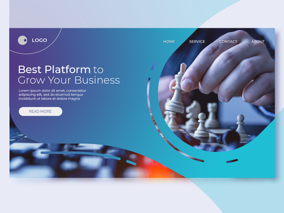 多用途业务登陆页面设计(Multipurpose business landing page design)