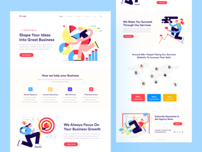 商业机构登陆页面(Business Agency Landing Page)