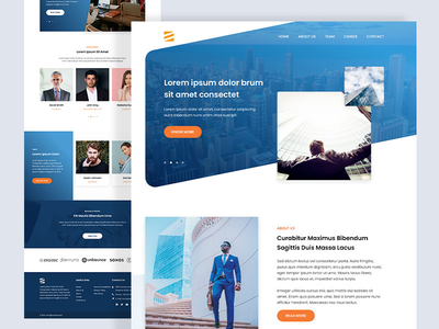 商业机构登陆页面(Business Agency Landing Page)