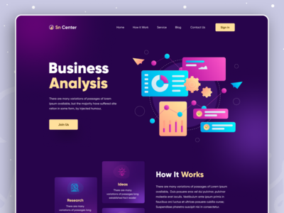 业务分析师登陆页面(Business analyst landing page)