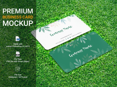 名片模型(Business card mock-up)