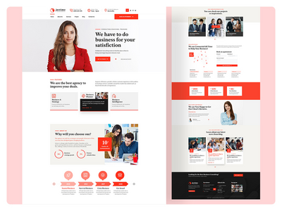 商业咨询登陆页面设计(Business Consultancy Landing Page Design)
