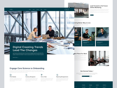 业务顾问登陆页面设计(Business Consultant Landing Page Design)