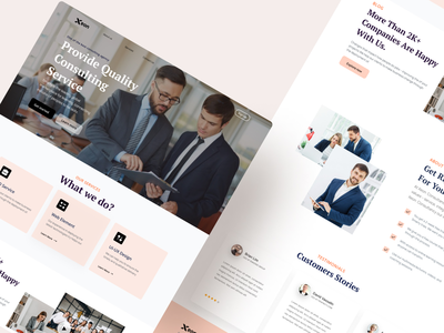 商业咨询 - 登陆页面(Business Consulting - Landing Page)