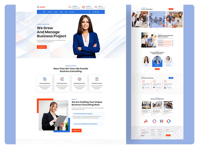 多用途商务咨询网站模板(Multipurpose Business Consulting  Website Template)