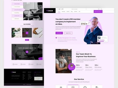 商业企业登陆页面设计(Business Corporate Landing Page Design)