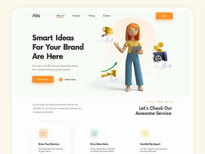 发展您的业务-登陆页面(Grow your business- Landing Page)