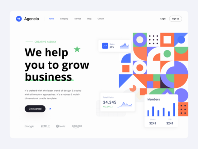 业务增长登陆页面(Business Growth Landing Page)
