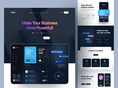 业务规划登陆页面设计(Business Planning Landing Page Design)