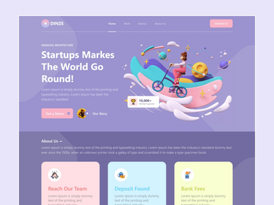 业务登陆页面设计(Business Landing Page Design)