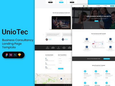 业务登陆页面模板(Business Landing Page Template)