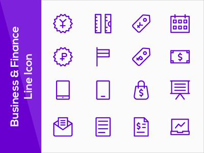 商业 & 金融线图标 I(Business & Finance Line Icon I)