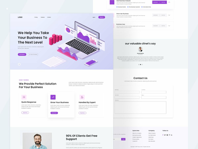 业务管理登陆页面(Business Management Landing Page)