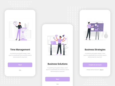 业务入职屏幕(Business On-Boarding Screens)