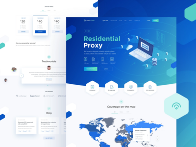 业务代理登陆页面设计(Business Proxy Landing page Design)