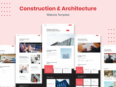 建筑和建筑业务网站模板(Architecture and Construction Business Website Template)