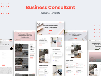 商业顾问网站模板(Business Consultant Website Template)