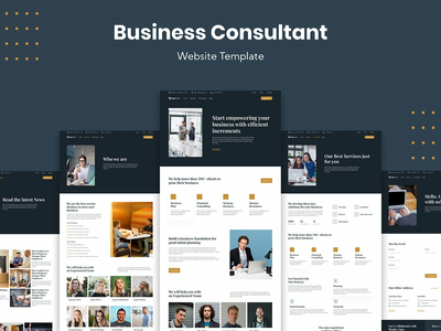 商业顾问网站模板(Business Consultant Website Template)