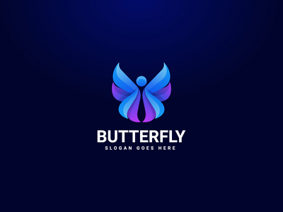 蝴蝶标志设计(Butterfly logo design)