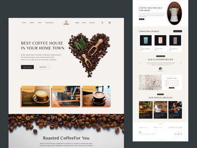 咖啡店登陆页面(Coffee Shop Landing page)