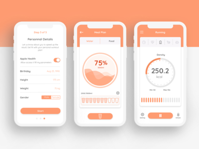 Cafit 锻炼 UI 套件 #4(Cafit Workout UI Kit #4)
