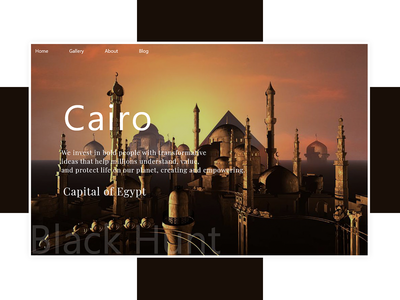 开罗网页登陆页面(Cairo Web Landing Page)