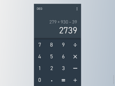 计算器应用程序概念(Calculator App Concept)