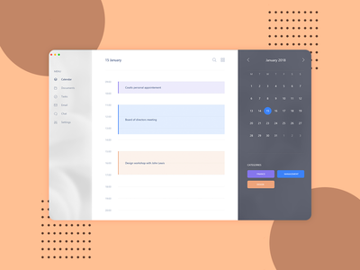 流利的日历 UI 设计(Fluent Calendar UI Design)