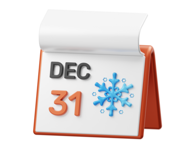 日历 3D 渲染插图(Calendar 3D Render illustration)