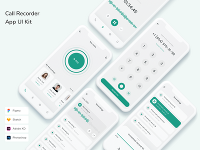 通话记录器应用程序 UI 套件(Call Recorder App UI Kit)