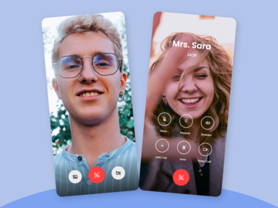 视频通话-iOS 应用程序概念(Video Calling - iOS App Concept)