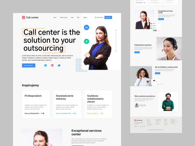 呼叫中心登陆页面(Call Center Landing Pag)