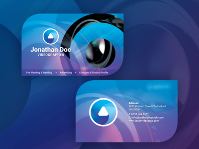 摄像师或摄影师名片(Videographer or Cameramen Business Card)