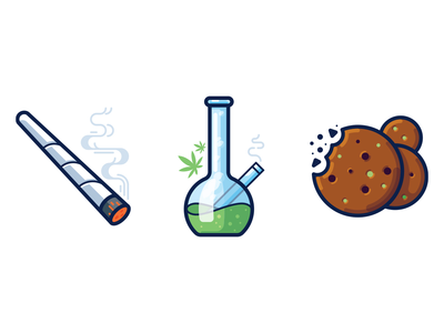 大麻：bong、cookies 和联合(Cannabis: bong, cookies and joint)