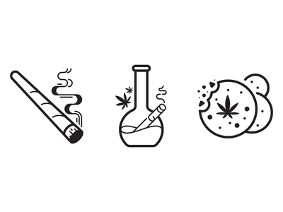 大麻：bong、cookies 和联合(Cannabis: bong, cookies and joint)