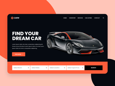 汽车经销商和上市网站登陆(Car Dealer & Listing Web Landing)