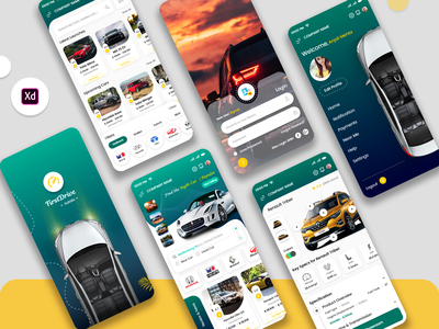 汽车门户或买卖汽车商店移动应用程序 UI 套件(Cars Portal or Buy and Sell Cars Store Mobile App UI Kit)