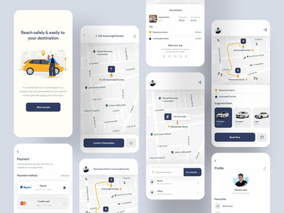 乘车共享移动应用程序设计（轻量版）(Ride Sharing Mobile Application Design (light Version))