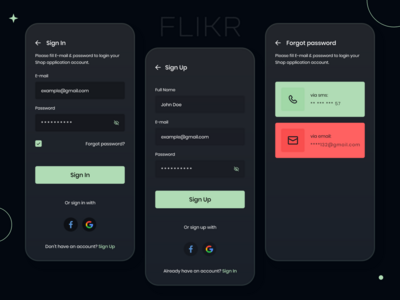 Flikr 购物商店 Dark V2(Flikr Shopping Store Dark V2)