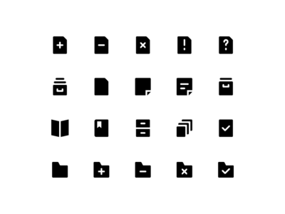 文件图标集矢量(File icon set vector)