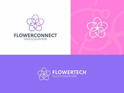 花标志设计(Flower Logo Design)